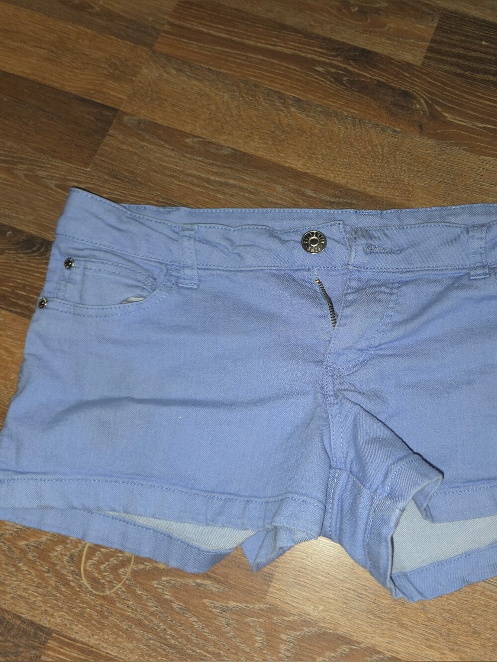 Y2k Celebrity Pink Light Blue Women's Cotton Blend Shorts
